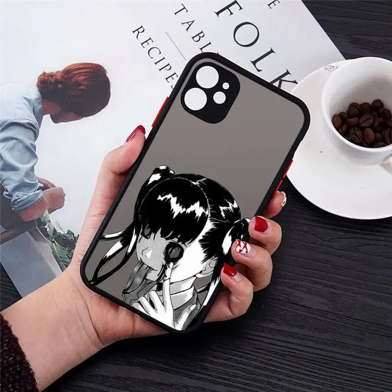 

Junji Ito Collection Tees Phone Case Transparent Matte for iPhone 7 8 11 12 s mini pro X XS XR MAX Plus cover funda