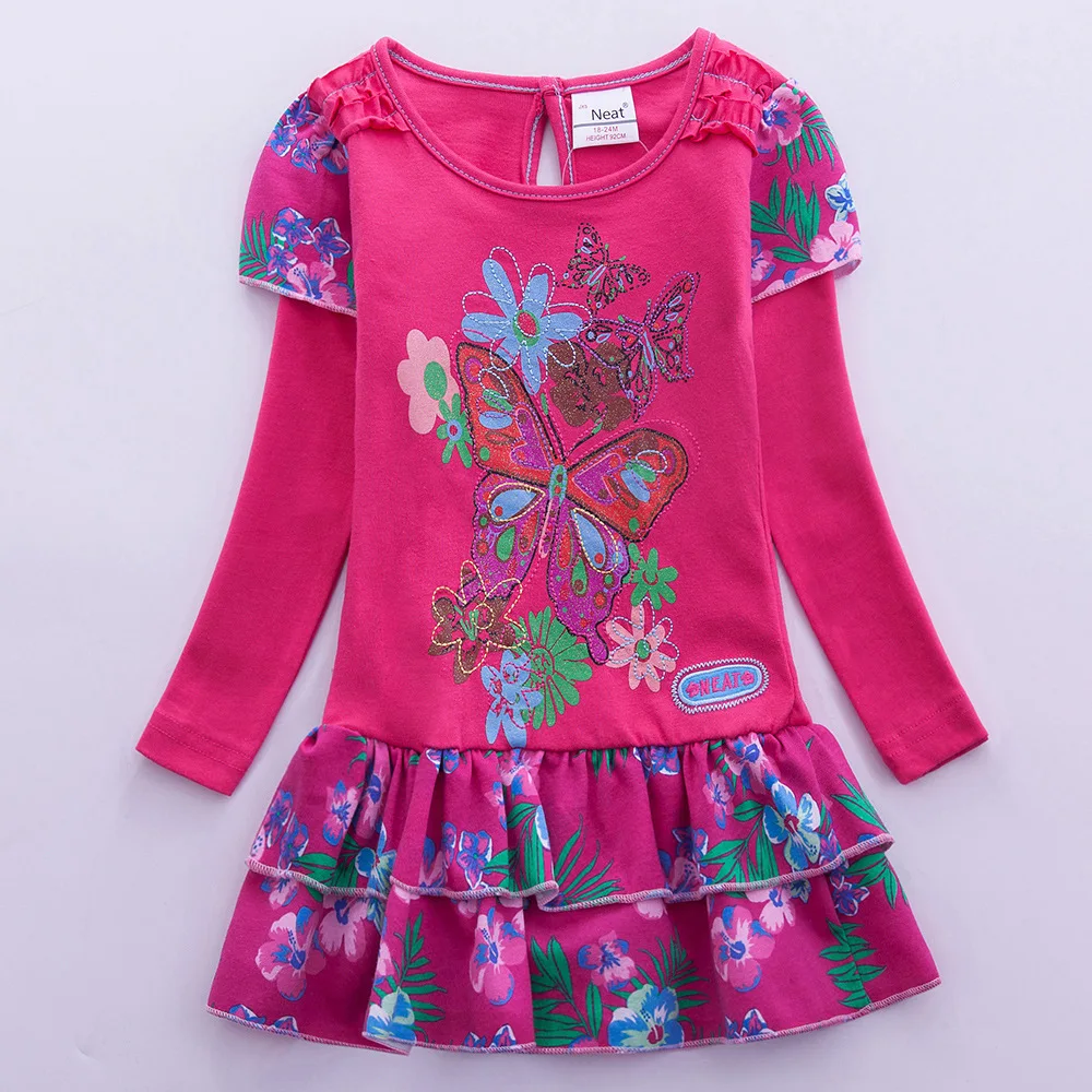 Весна 2019 г. платье с единорогом для маленьких девочек хлопковые детские платья