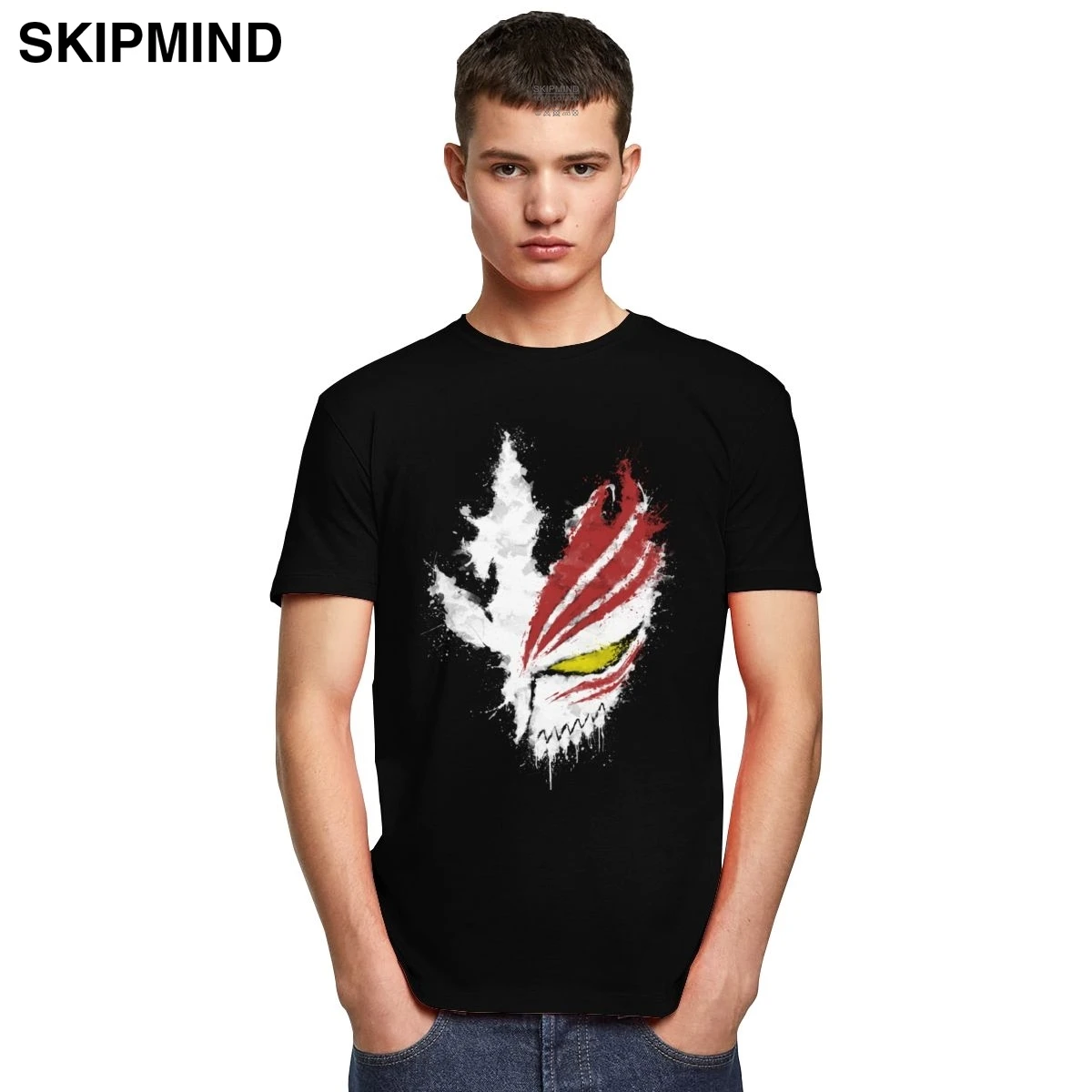 Футболка мужская с короткими рукавами Ичиго Куросаки модная уличная одежда