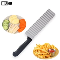 wave potato cutter wavy knife for cucumber carrot fruit vegetable slicers useful stainless steel kitchen accessories gadget tool