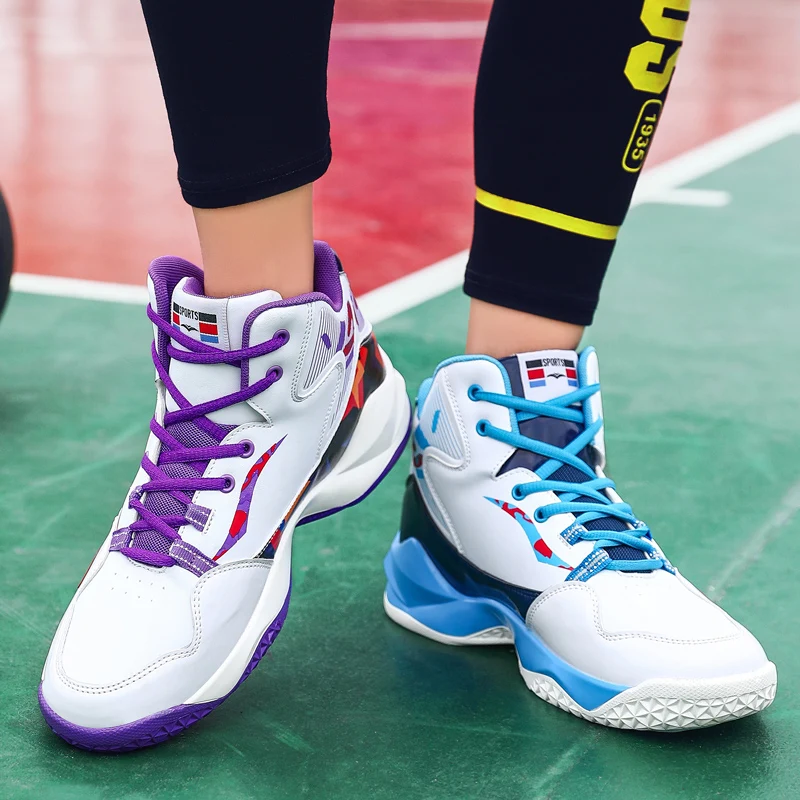 

Unisex Basketball Shoes Athletic Sneakers Street Trainer Sports Shoes Outdoor for women Classic Basketball Shoes Plus Size 35-46