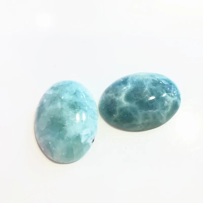 Натуральный Ларимар бисер кабошон свободный драгоценный камень Овальный 22x30 мм