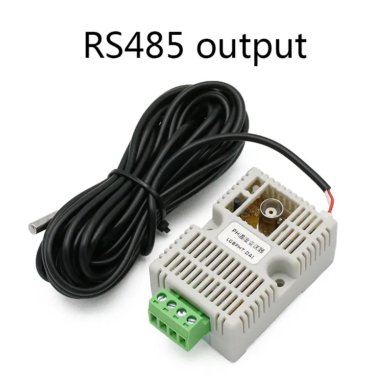 RS485 output РН датчик температуры датчик обнаружения модуль напряжение 0-5 в 0-10 В 4-20mA RS485 выход рН датчик рН электрод BNC - Цвет: RS485 output