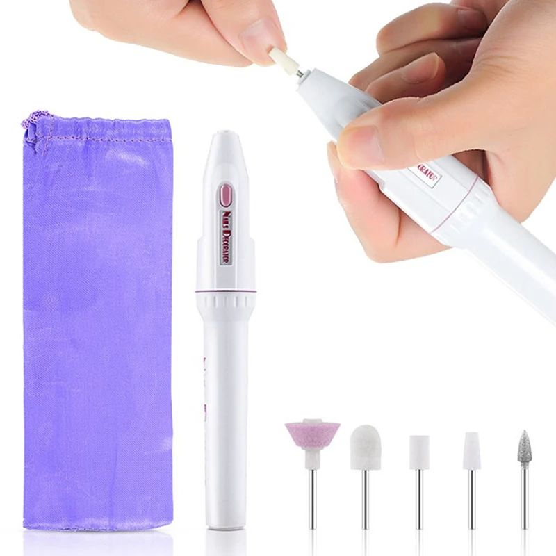 

Mini Nail Polishing Machine Electric Manicure Drill Machine Accessory Manicure Pedicure Gel Polish File Buffer Nail Art Tools