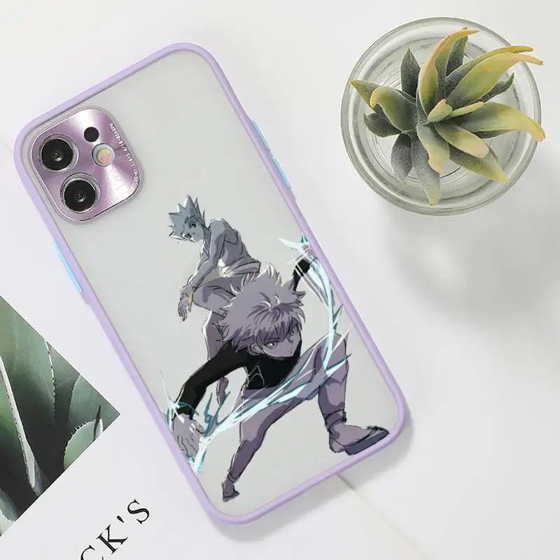 

Hunter x Hunter Phone Case purple matte transparent For iPhone 7 8 x xs xr 11 12 pro plus max mini Clear Funda