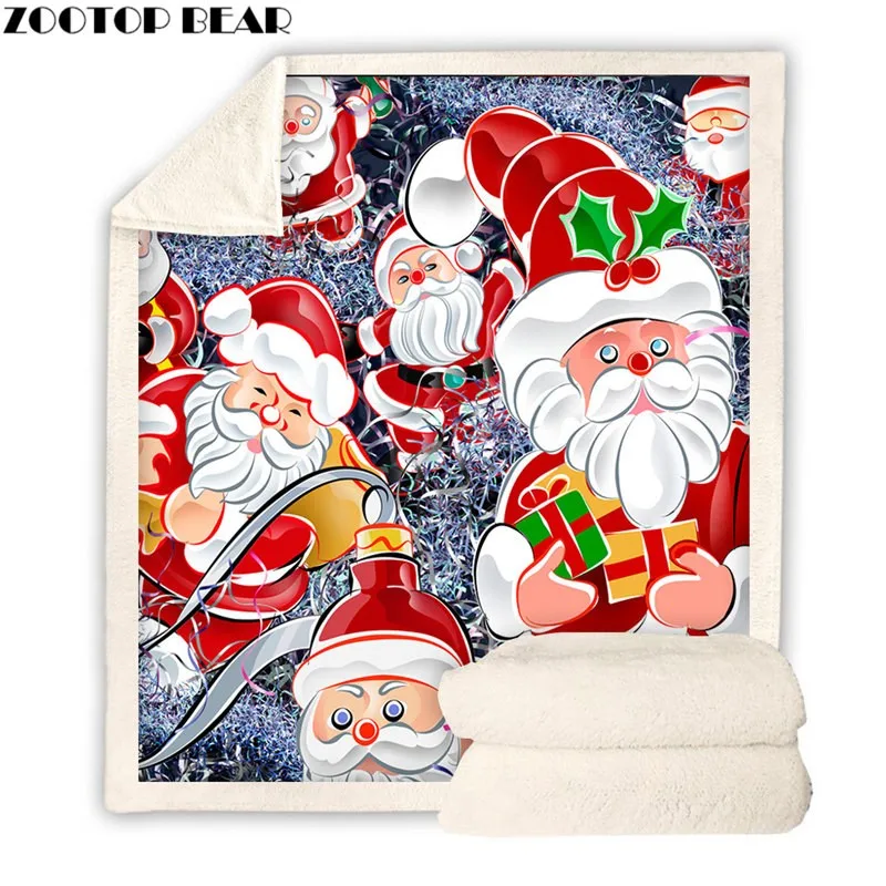 Повседневное Флисовое одеяло Sherpa модное для взрослых на Рождество Хэллоуин