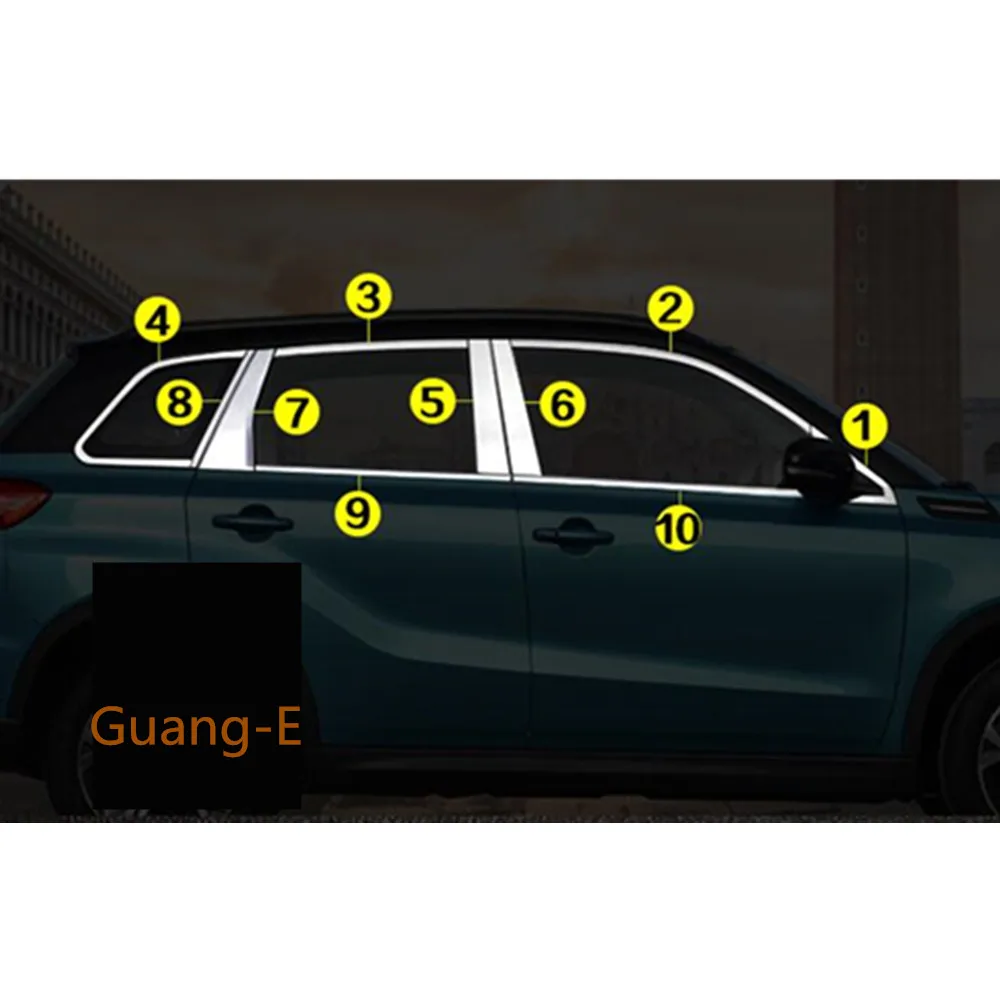 Нательная палочка из нержавеющей стали для Suzuki Vitara 2016 2017 2018 стеклянная