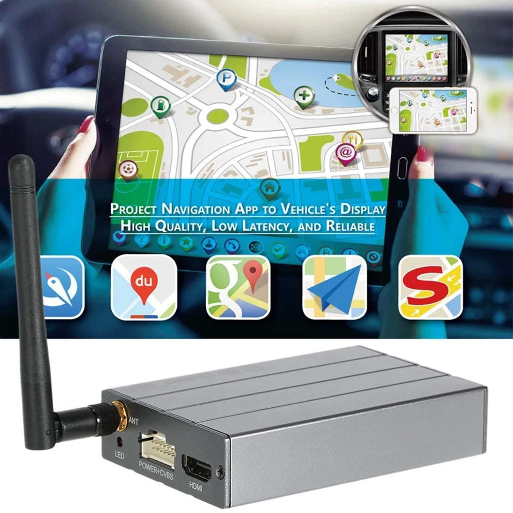MiraScreen автомобильный HDMI ТВ-приставка Wi-Fi anycast Miracast DLNA Airplay CVBS Автомобильный