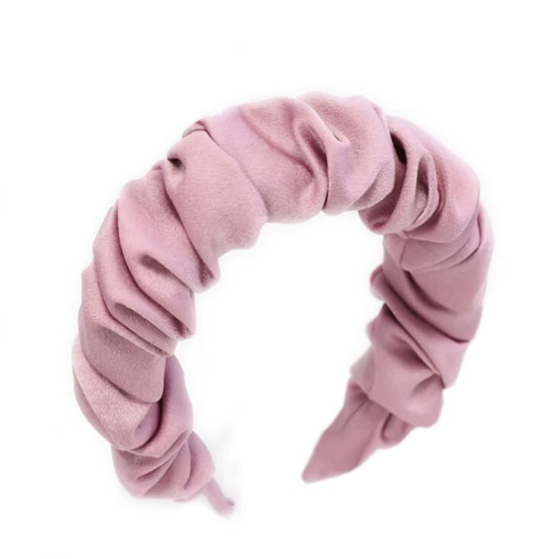 

1 pc Fold Special Fashion Women Girls Silk Korean Style Hair Accessories Hairband Female Girls Bezel Boutique Headband Headwear
