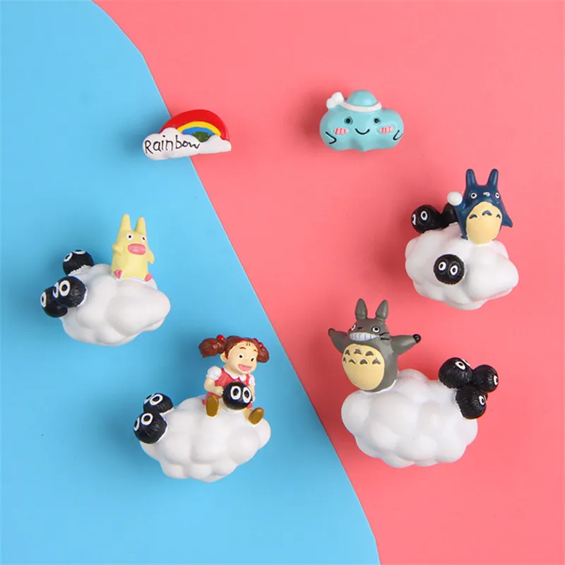 

My Neighbor Totoro Figurines 3d fridge magnets Anime Toys Ornament Dolls for kids toys Gifts