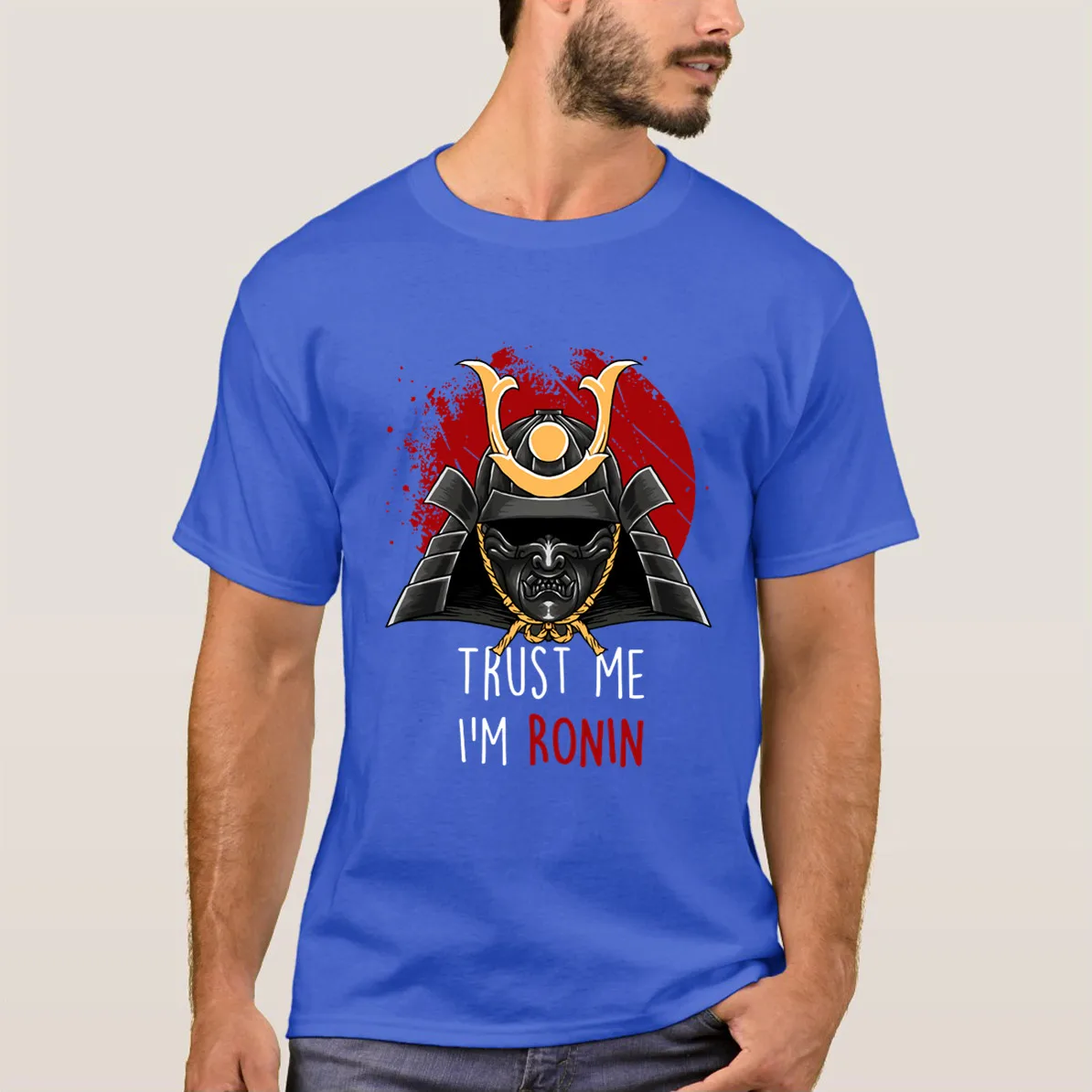 

Newest 2020 Summer Japanese Ronin Samurai Logo Clothes Popular T-Shirt Crewneck 100% Cotton Tees Homme Tops Tees S-4XL