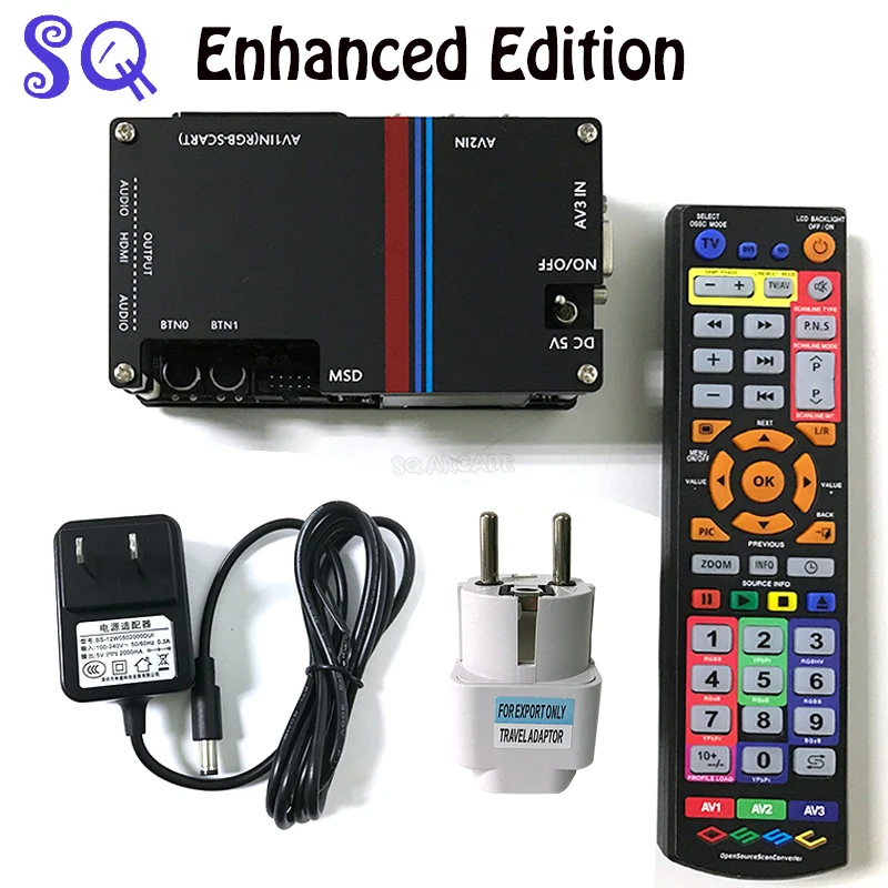 

Enhanced Edition OSSC-X pro конвертер мультимедийного интерфейса высокой четкости комплект подходит для работы с видео высокой четкости преобразовани...