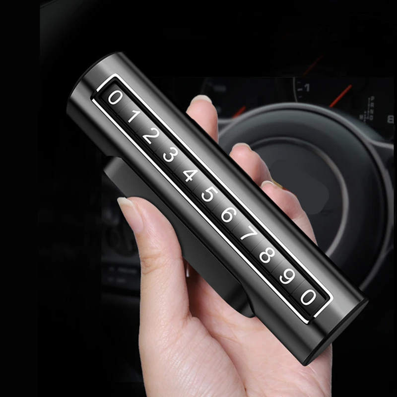 

Car Metal Mobile Phone Number Plate Roller Car Temporary Parking Number Plate Personalized Car Parking Sign Parking Sign