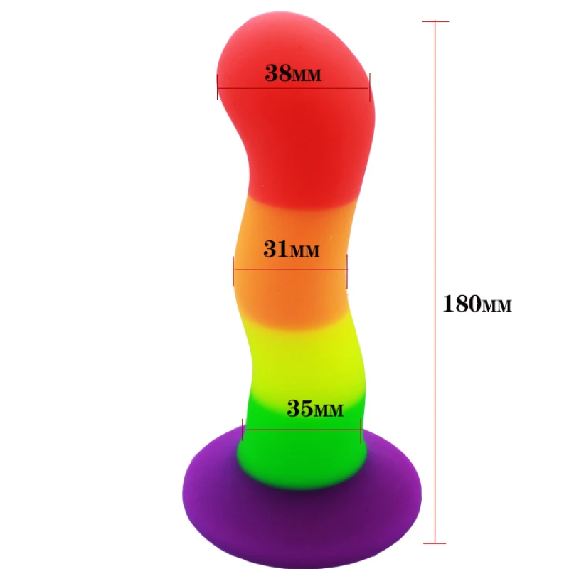 Секс товары 3 размера красочный реалистичный фаллоимитатор с присоской