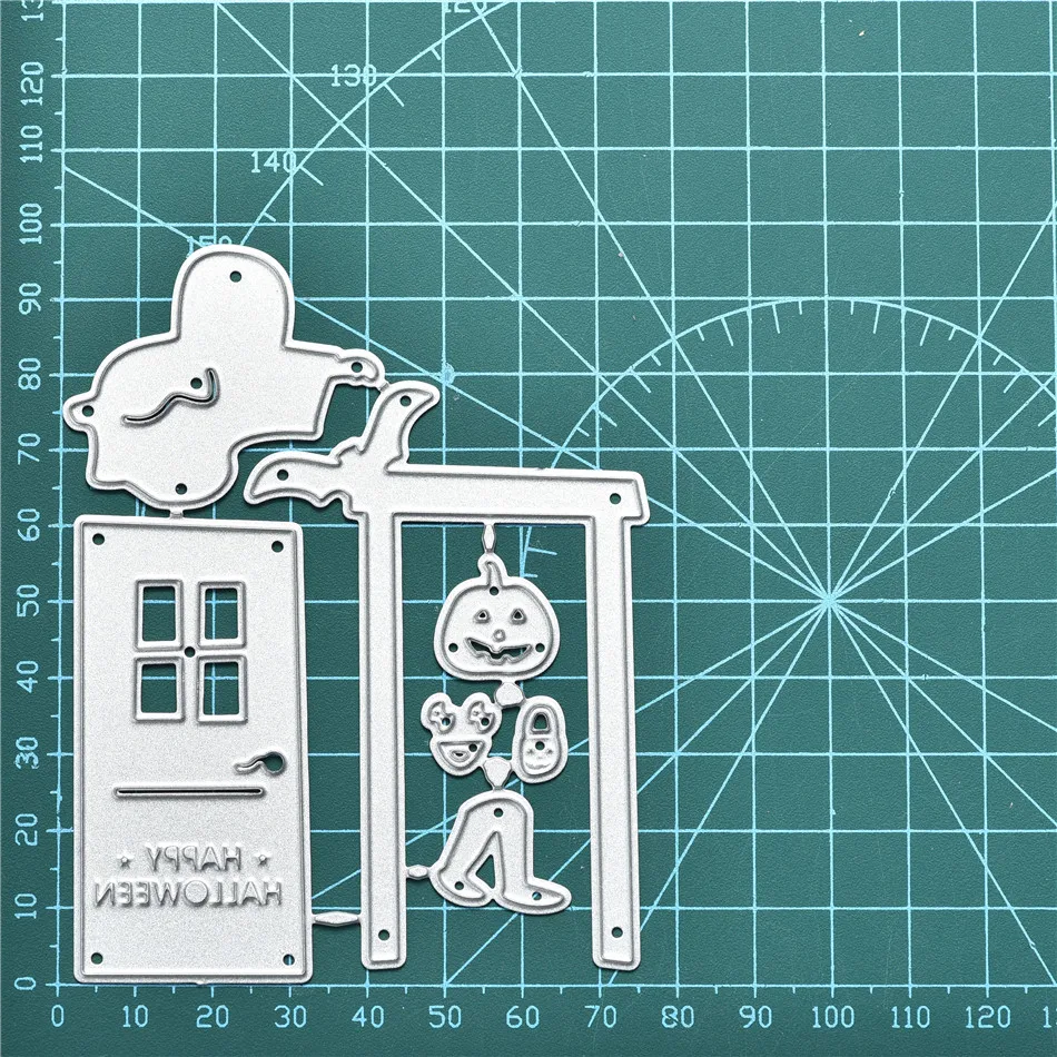 YaMinSanNiO Happy Halloween Dies House Тыква металлические режущие штампы для скрапбукинга