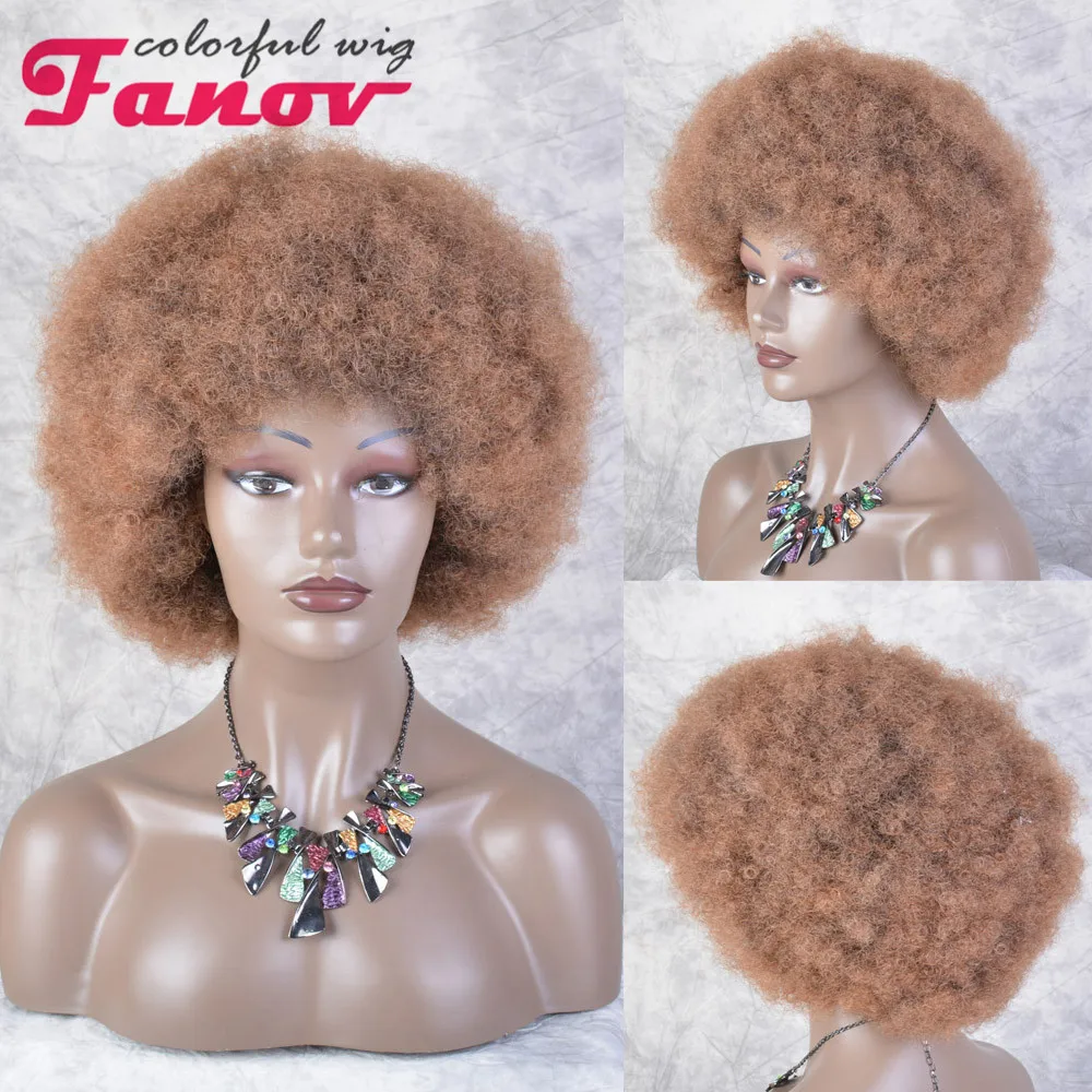 

Afro Puff Wigs for Women Short Kinky Curly Wig Fluffy and Soft Natural Looking High Temperature Fiber Synthetic Afro Puff Wig