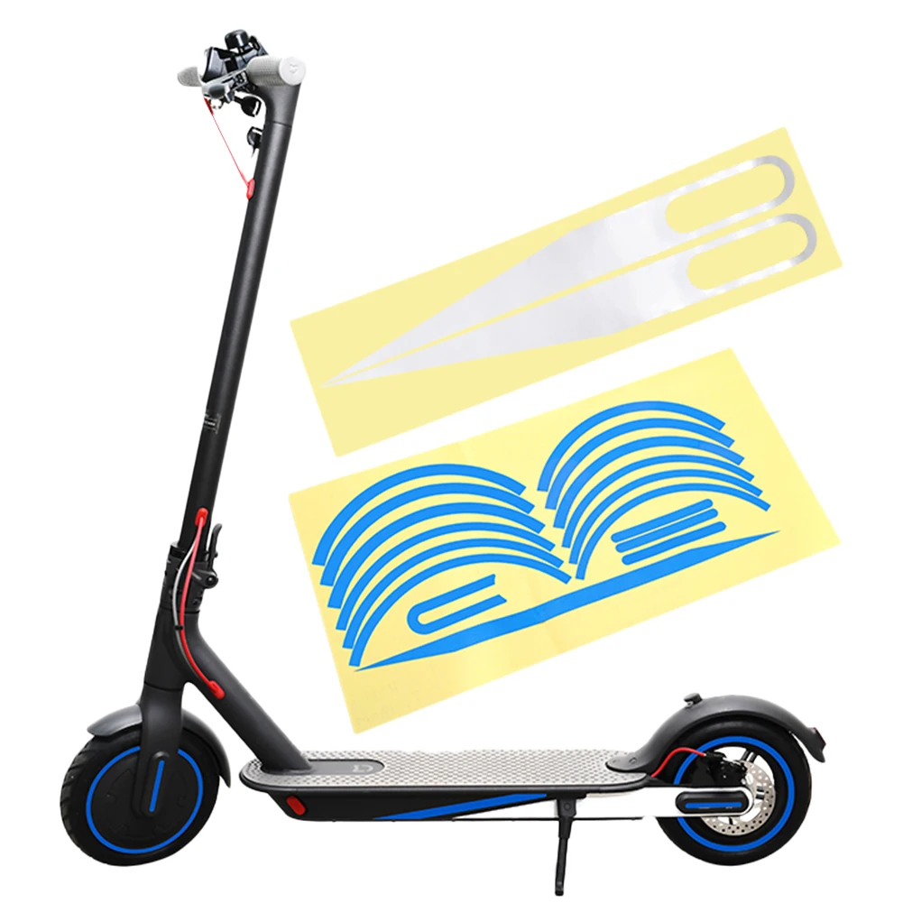 

Electric Scooter PVC Reflective Sticker DIY Skateboard Sticker Scooter Pedal Stickers Decal For Xiaomi Mijia M365
