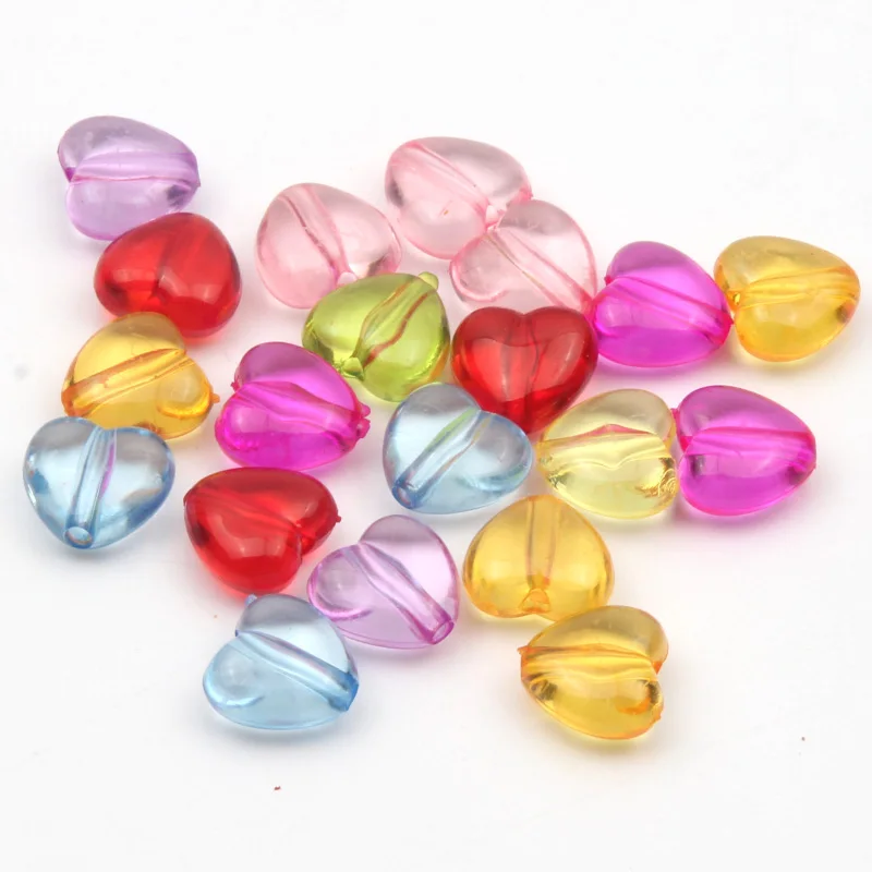 20/50 шт. акриловые бусины в форме сердца | Украшения и аксессуары