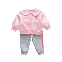 new spring baby girls clothes cute fashion children cartoon t shirt pants 2pcssets autumn toddler casual costume kid tracksuits