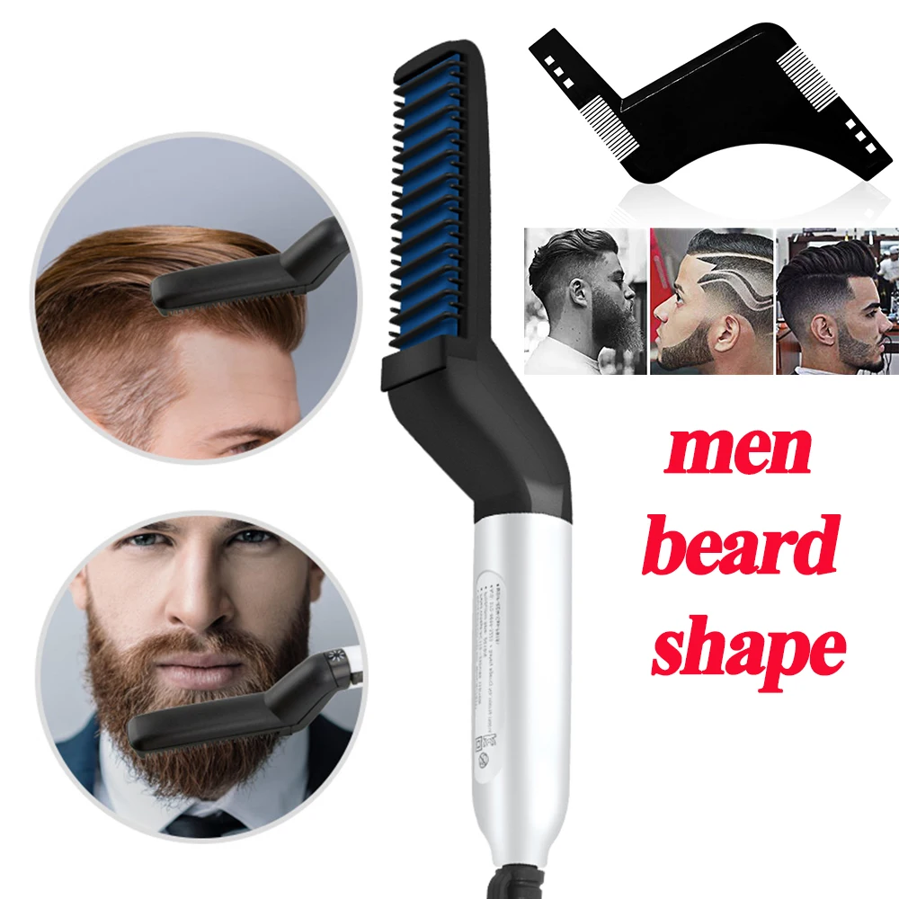 Многофункциональная расческа для выпрямления волос MG выпрямитель бороды