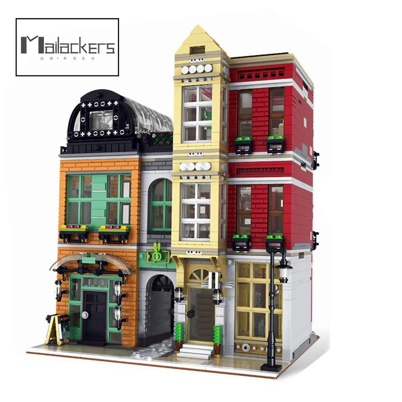 

Mailackers City Street View Architecture Series Shoe Store Building Blocks Model DIY Construction Bricks MOC Model for Children
