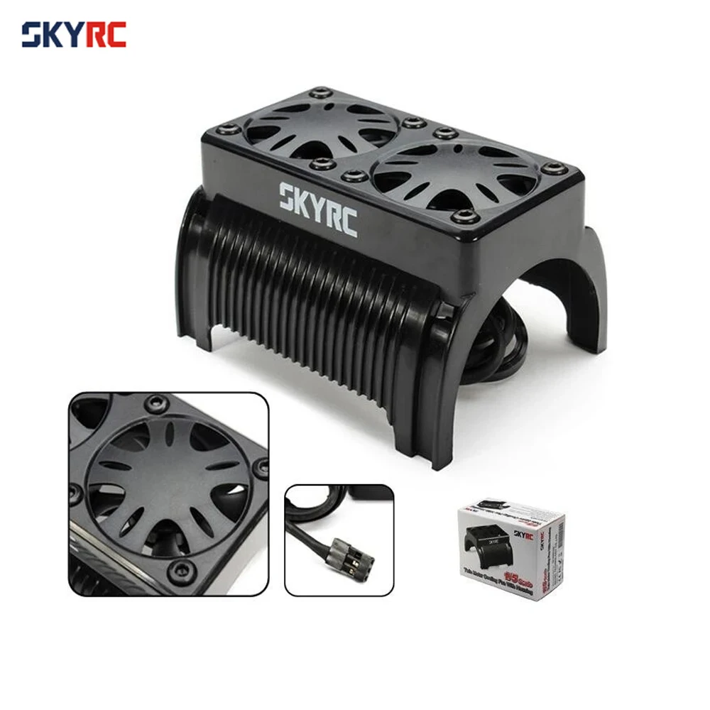 SKYRC 55 мм двойной вентилятор охлаждения бесщеточный радиатор 5 в с корпусом для RC 1/5