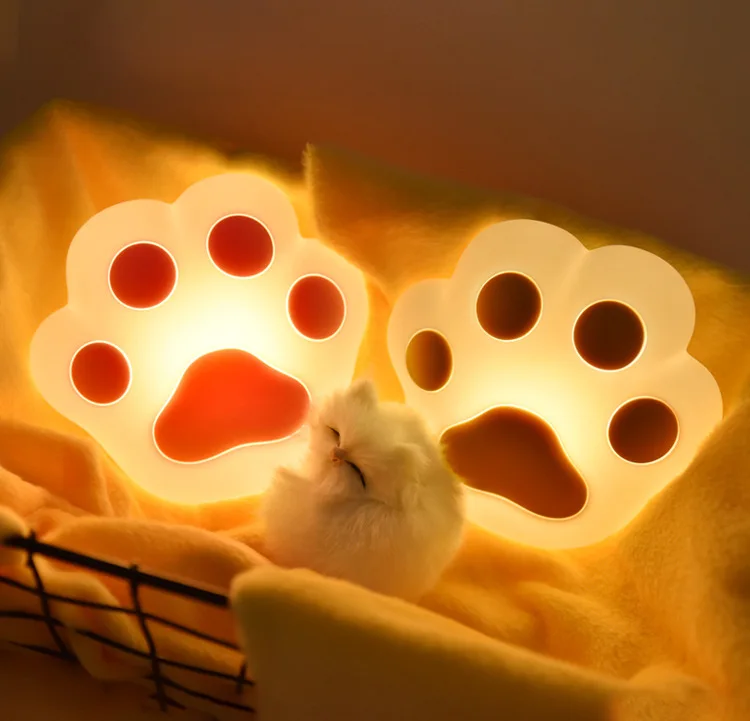 

New and Unique Night Light USB Rechargeable Magnetic Wall Light Cat Claw Silicone LED Toy Lamp Children's Companion Table Lamp
