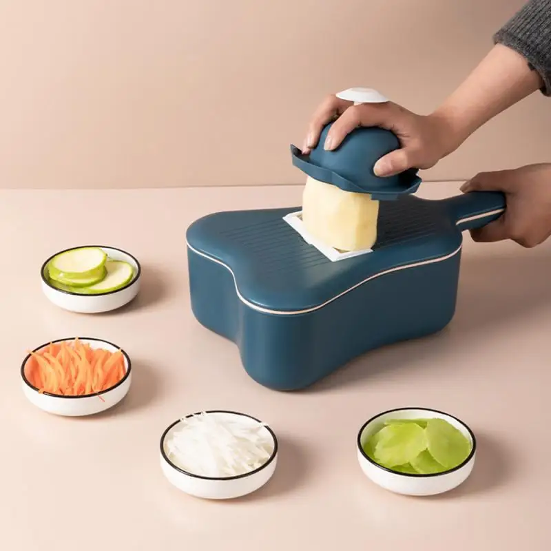 

Ukulele Multi-function Vegetable Cutter 11-piece Drain Basket Graveled Slice Ukulele Vegetable Cutter Kitchen Accessories