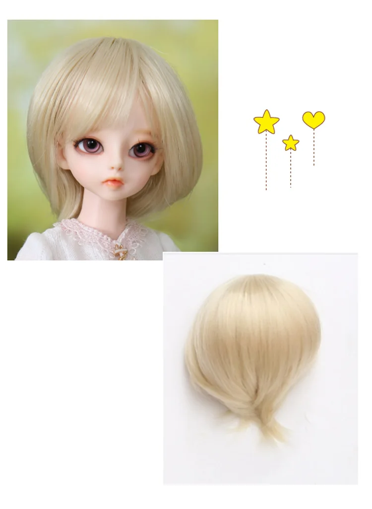 Парик для BJD Волшебная страна кукол shinee ChicLine парик Размер 4,5-6 дюймов высокотемпературный парик ③ bjd sd кукла мальчишеские волосы стиль L01C
