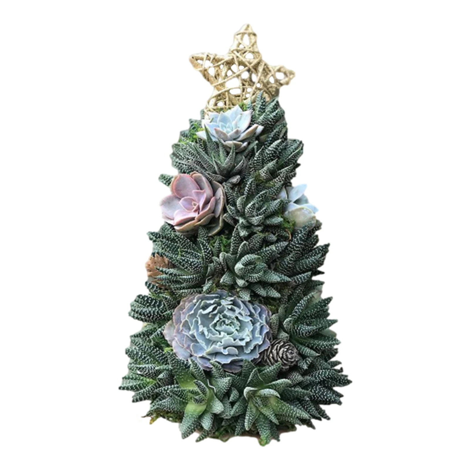 

Simulatied Succulents Christmas Tree Ornament Creative Resin Crafts For Home Living Room Garden Decor Interior Garden