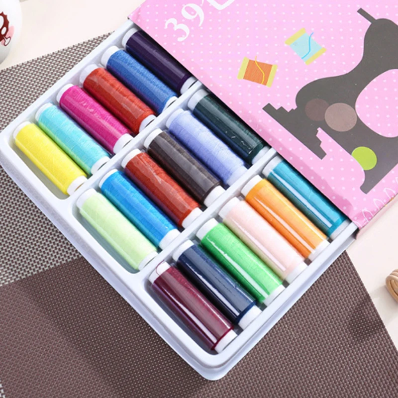 39 цветов ручная работа швейная нить домашняя вышивка машина линия коробка