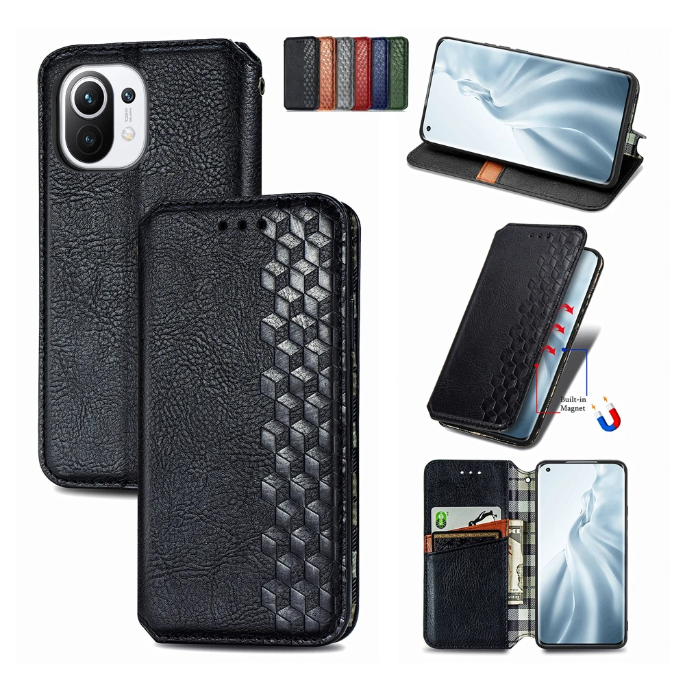 

Luxury Leather Flip Case For Coque Xiaomi 10S 10T POCO X3 Pro NFC M3 Note 10 Lite Redmi 9 9A 9C 9T Protective Phone Shell Cover