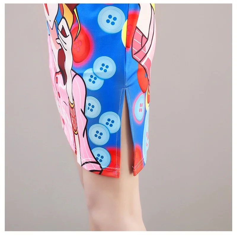 Летнее платье с мультяшным принтом Сейлор Мун уличные стильные свободные