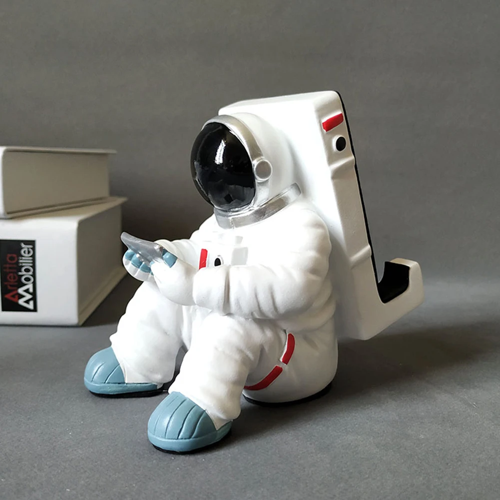 

Creative Astronaut Mobile Phone Holder Creative Phone Storage Holder Spaceman Model Smartphone Base Stand Desktop Decoration