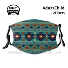 Противопылевые моющиеся черные маски для мужчин и женщин, с фильтром