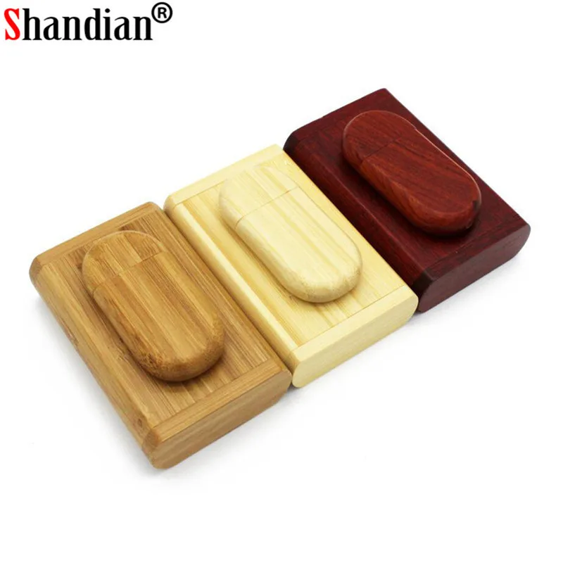 USB флеш накопитель SHANDIAN деревянный в подарочной коробке 64/32/16 ГБ|custom wooden usb|wooden usbbox
