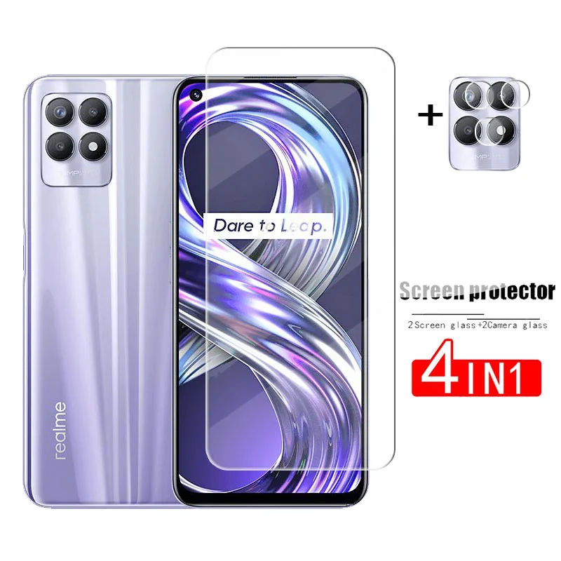 Full Glue Glass For Realme 8i Tempered Glass Realme 8i 9i 8 9 Pro Plus C21 Screen Protector Protective Lens Film For Realme 8i