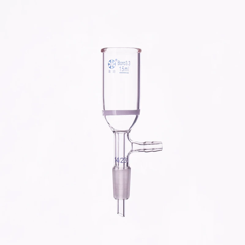 Cena Lejek Filtracyjny, Z Szlifierską Płytką Do Piaskowania, Pojemność 15ml, Złącze 14/23, Lejek Do Krzewów, Płyta Piaskowa