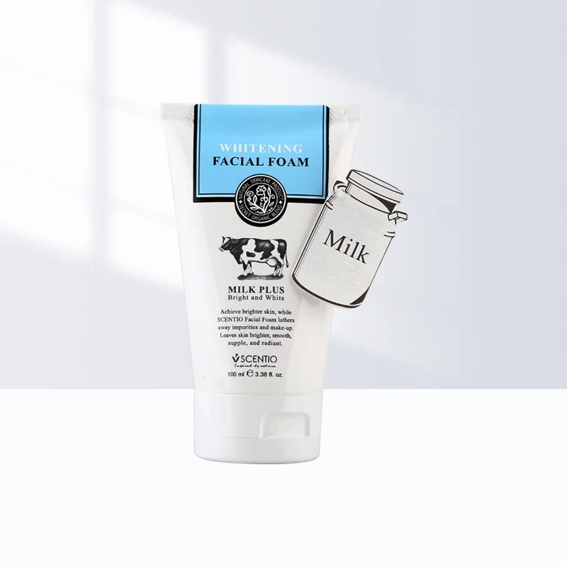 

Milk Face Wash Facial Cleanser Nourishing Cleanser Foam Moisturizing Whitening Anti-Spots Marks Deep Clean Cosmetics