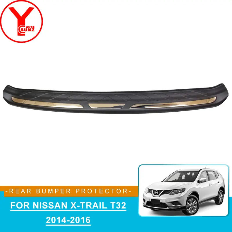 Наклейка на задний бампер для nissan x trail t32 2014 2015 2016|Хромирование| |