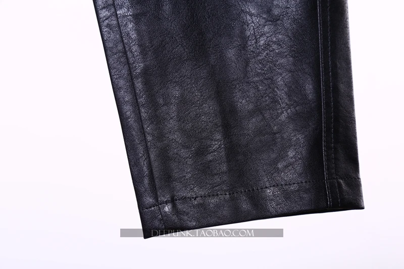 Мужские облегающие брюки Metrosexual кожаные с локомотивом костюмы для певиц зима 2019 |