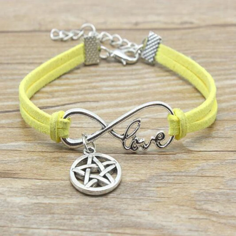 Серебряный символ бесконечности под старину любовь Сверхъестественное подвеска