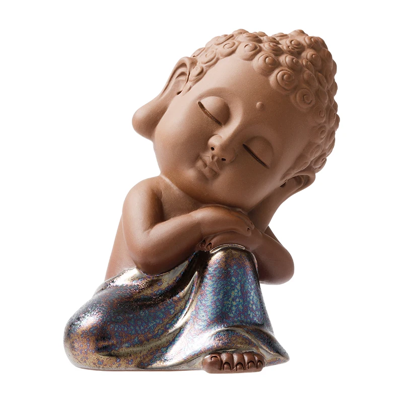 

Car Zen Small Buddha Car Decoration Buddha Statue Laid-Back Monk Bao All the Way Safe Car Interior Decoration All Products