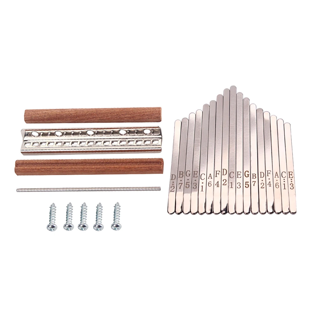 

17-Key Kalimba DIY Parts Thumb Piano Mbira Mbrimba Finger Musical Percussion