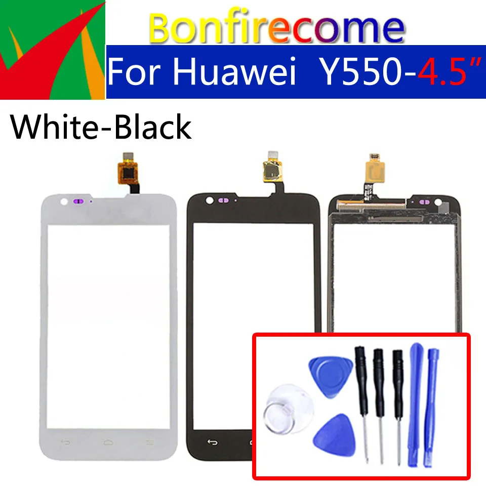 Сенсорный Экран 4 5 дюйма для Huawei Ascend Y550 L01 L02 L03 сенсорная панель датчик дигитайзер