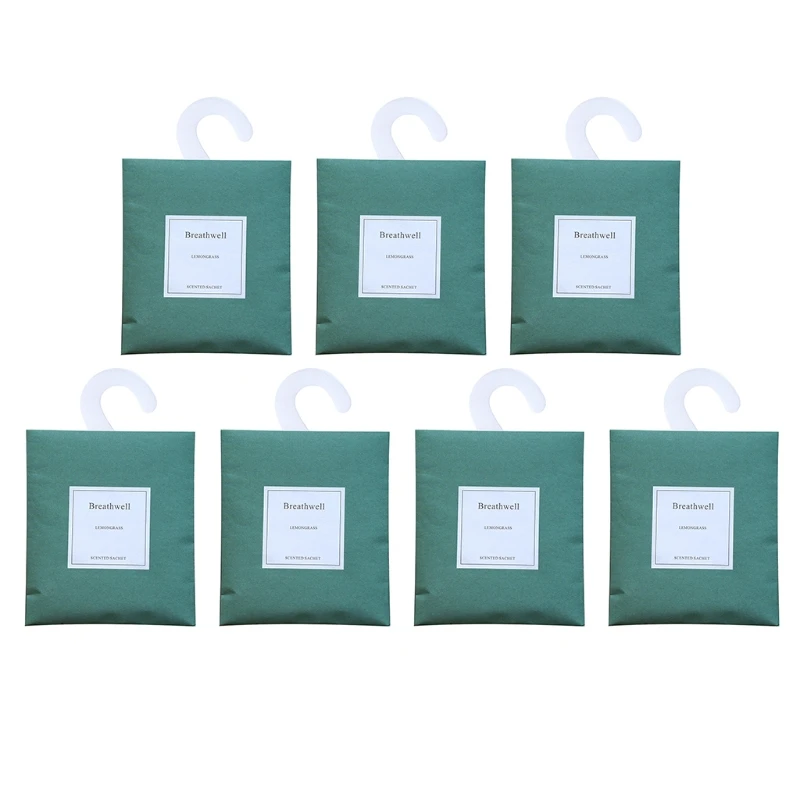 

4/7/12pcs Closet Air Freshener Deodorizer Scented Sachets Bags with Hanger C1FF