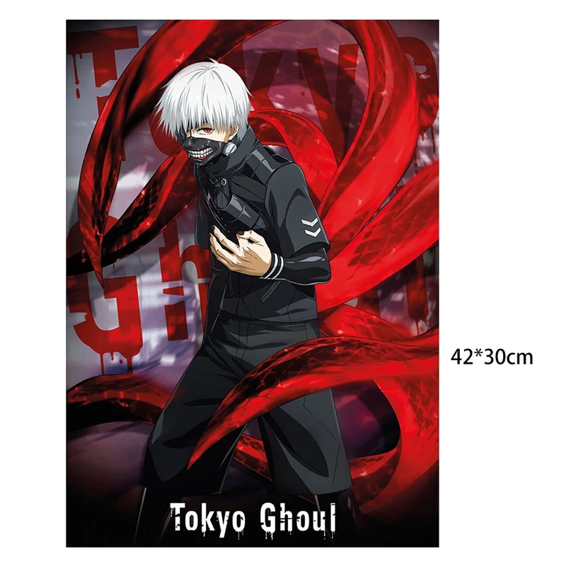 

For Bar Home Decoration Wall Sticker Japan Anime Tokyo Ghoul Wall Posters Kraft Paper Prints Clear Image Art Hanging Painting