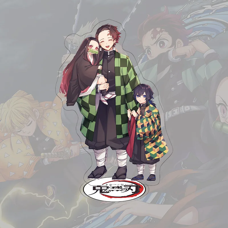 

Anime Jujutsu Kaisen Acrylic Key Chain Stand Card Brinco Blade Of Ghost Men's And Women's Desktop Student Accessories Stand Sing