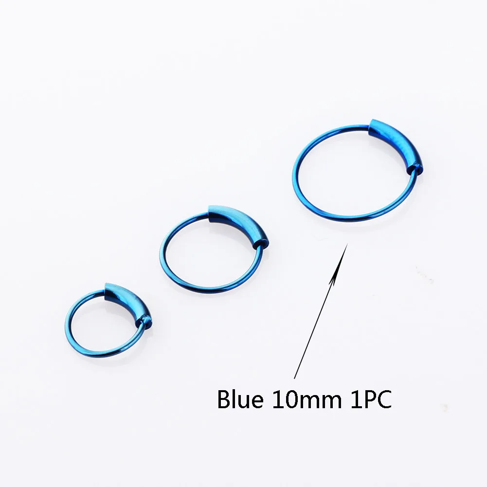 Кольцо для пирсинга женское/мужское из хирургической стали 0 8 мм | Украшения и