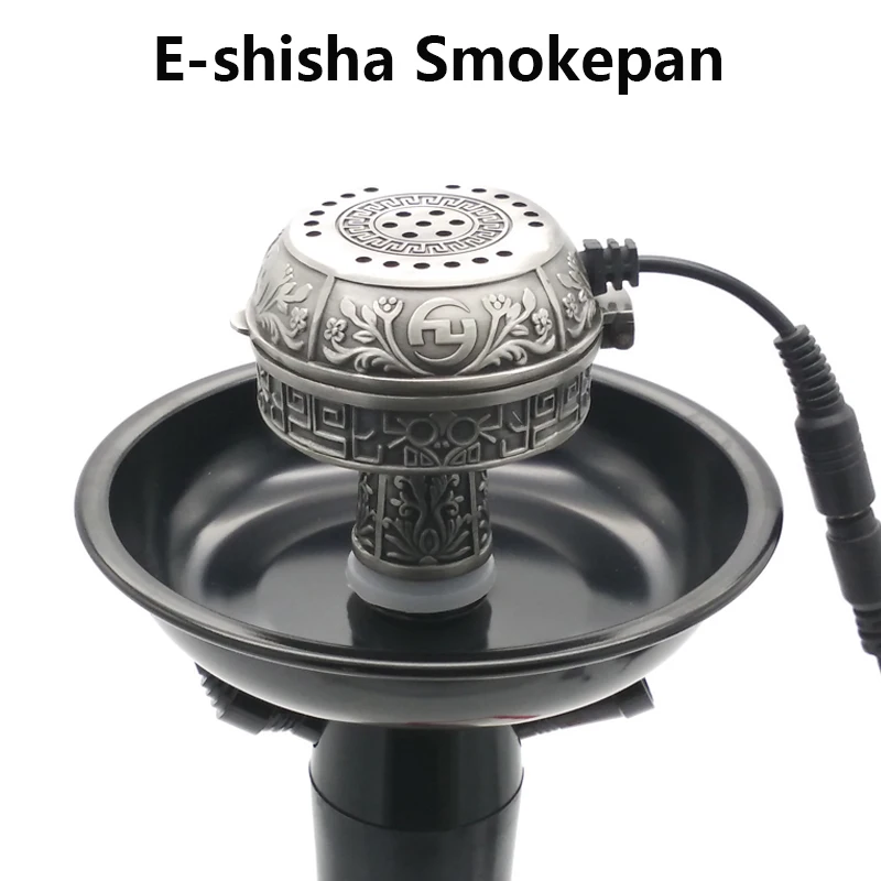 Multifunctional Metal E-Shisha Smokepan Electronic Tobacco Bowl &Ceramic Charcoal for Hookah/Sheesha/Chicha/Narguile Accessories enlarge